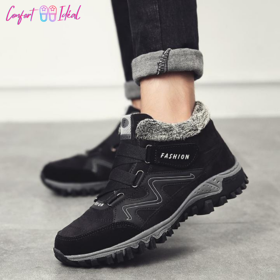 Bottines antidérapantes chaudes et confortables pour hommes