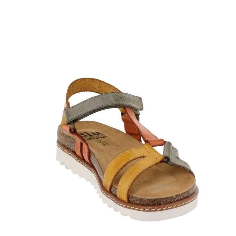 Sandalias cómodas de piel multicolor para mujer – Confort y elegancia
