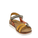 Sandalias cómodas de piel multicolor para mujer – Confort y elegancia