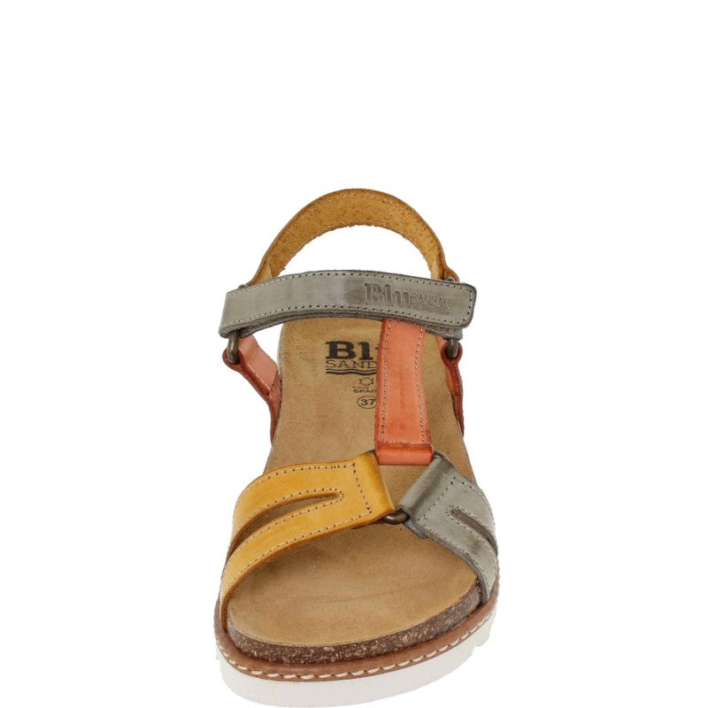Sandalias cómodas de piel multicolor para mujer – Confort y elegancia