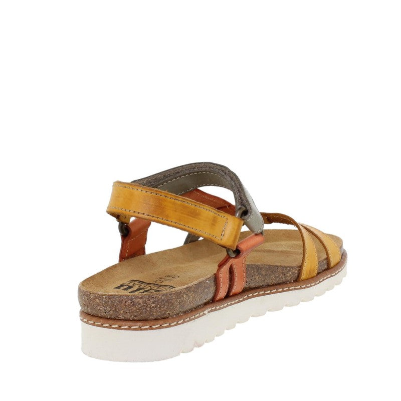 Sandalias cómodas de piel multicolor para mujer – Confort y elegancia