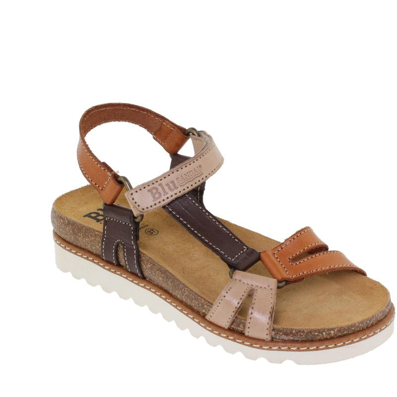 Sandalias cómodas de piel multicolor para mujer – Confort y elegancia