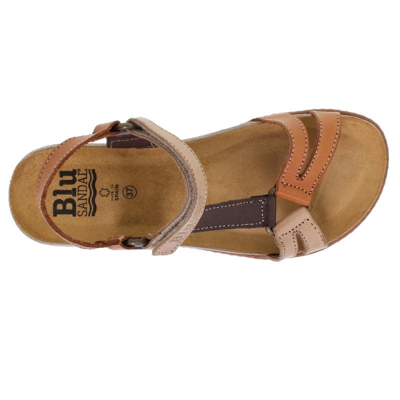 Sandalias cómodas de piel multicolor para mujer – Confort y elegancia