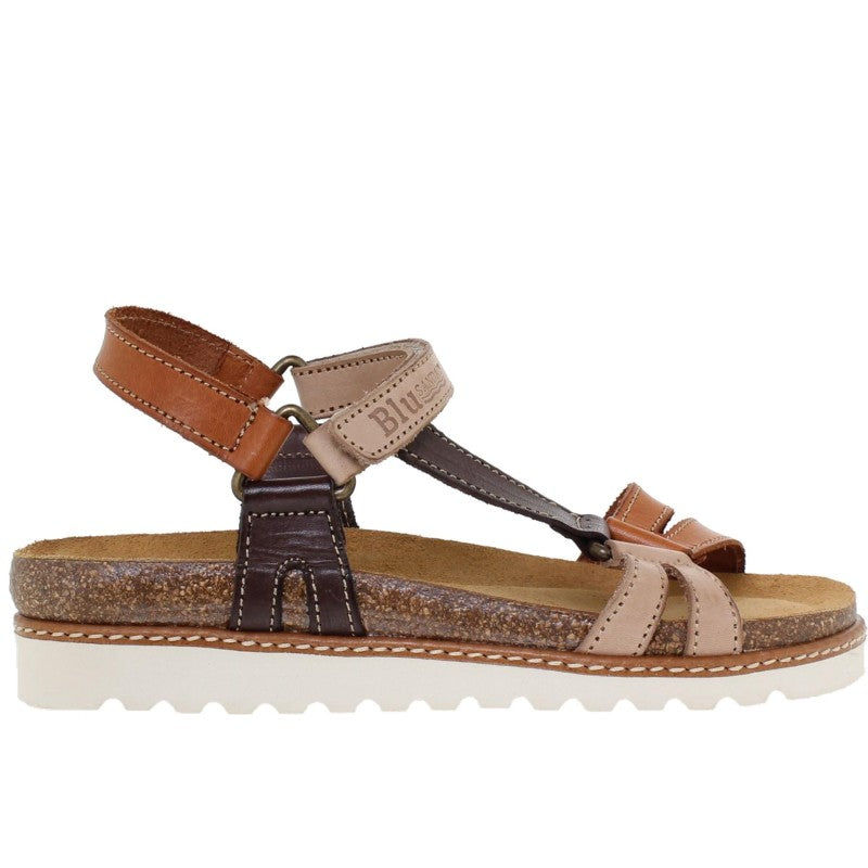 Sandalias cómodas de piel multicolor para mujer – Confort y elegancia