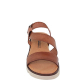 Sandalias de cuña de piel para mujer – Tacón de 3 cm y plantilla cómoda
