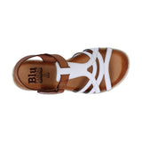 Sandalia Blanca de Piel – Cuña de 3,5 cm