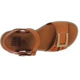 Sandalia de cuero cómoda con correa ajustable para mujer