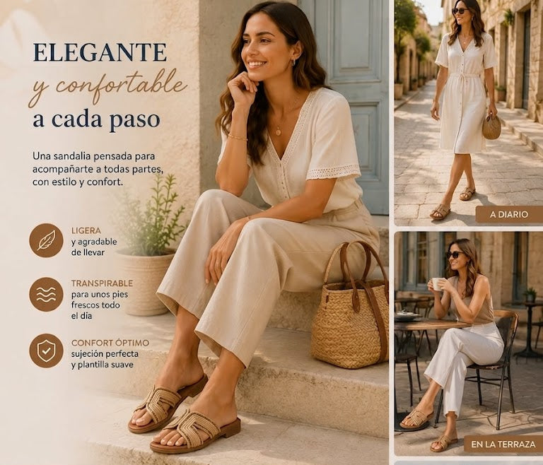 Sandalia elegante y cómoda para mujer