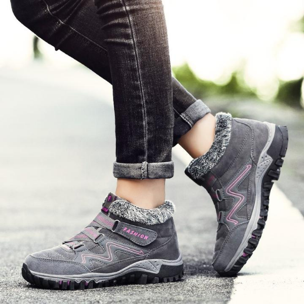 Bottines antidérapantes chaudes et confortables pour femmes