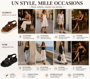 Sandalias Cómodas con Hebillas 👡✨