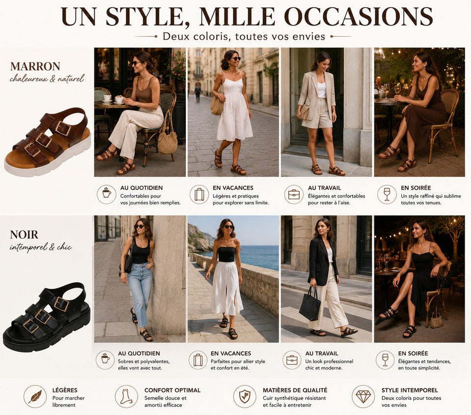 Sandalias Cómodas con Hebillas 👡✨