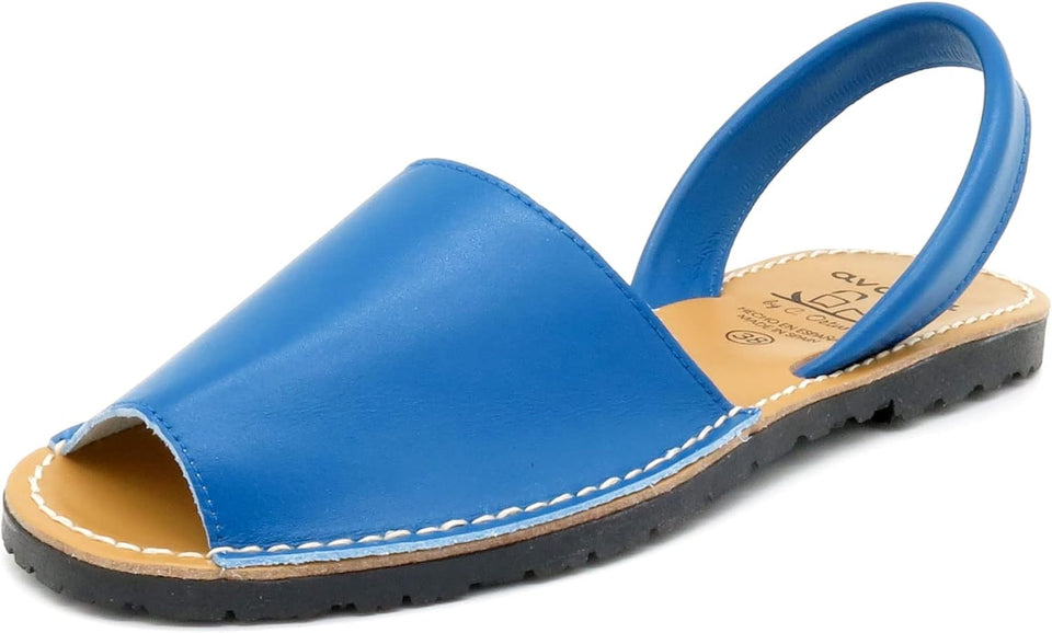 Sandalias casuales de cuero para mujer