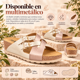 Sandalia Mujer de Piel – Cuña Cómoda para Cada Día