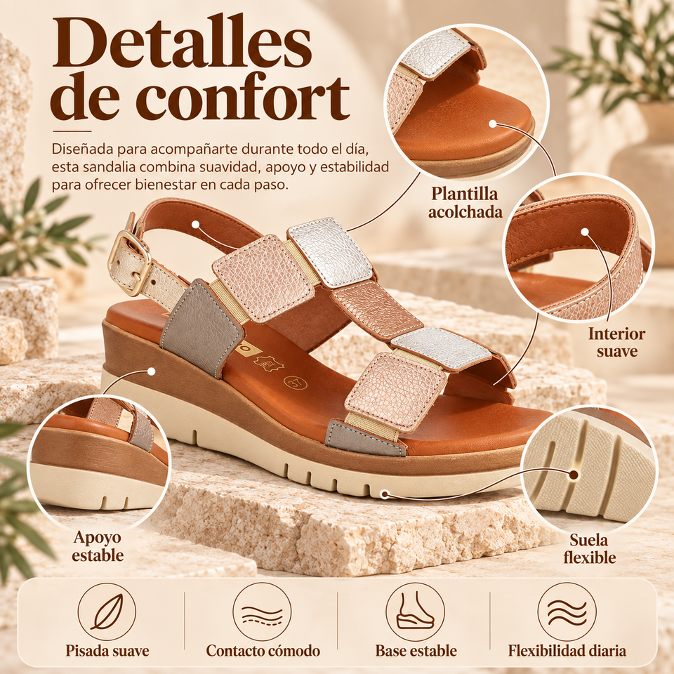 Sandalia de Mujer en Piel – Elegancia y Comodidad