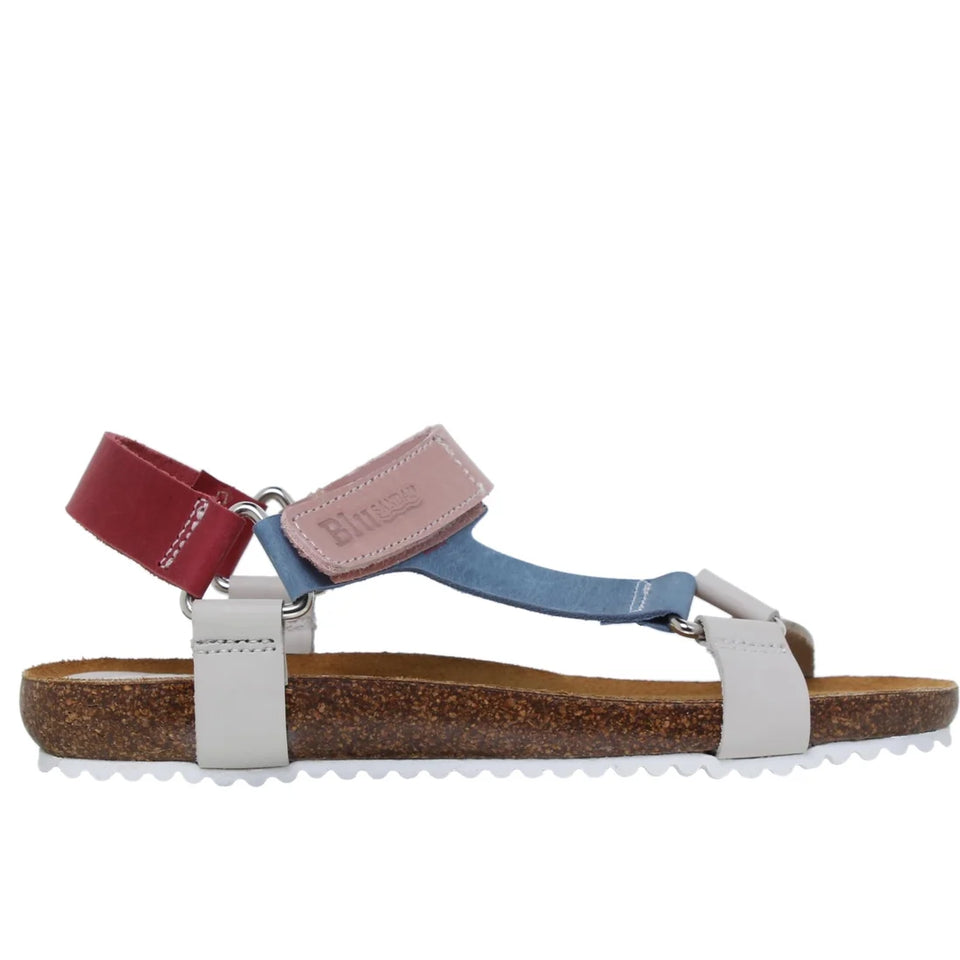 Sandalia de cuña de cuero multicolor – Comodidad y elegancia para cada día