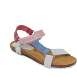Sandalia de cuña de cuero multicolor – Comodidad y elegancia para cada día