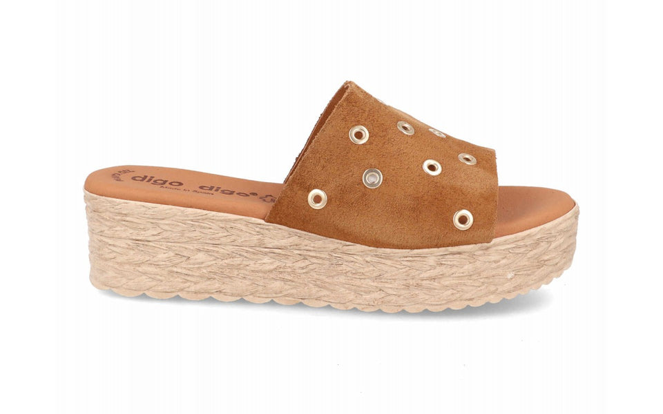Sandalia de Mujer en Piel – Negro y Cuero