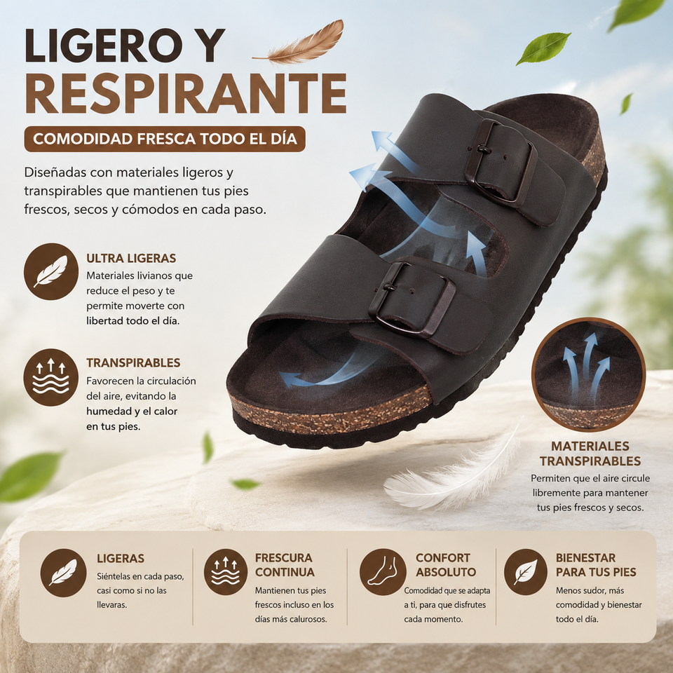Sandalias casuales de hombre – Diseño cómodo y moderno