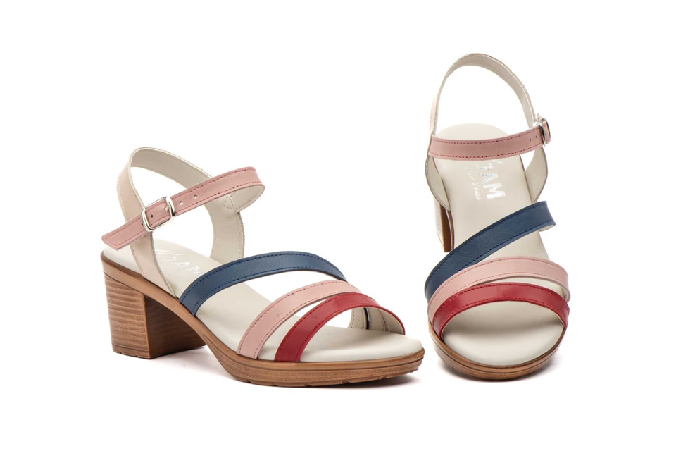 Sandalias de Mujer Cutillas de Piel con Forro de Cuero