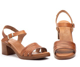 Sandalias de Mujer de Piel con Tacón de 6 cm
