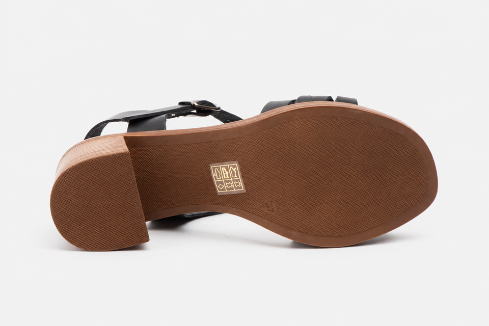 Sandalias de Mujer de Piel con Tacón de 6 cm
