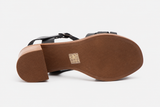 Sandalias de Mujer de Piel con Tacón de 6 cm