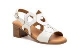Sandalias de Mujer Plata con Tacón Efecto Madera y Plantilla de Gel
