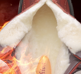 Bottes de neige en peluche pour hommes (CUIR NATUREL)