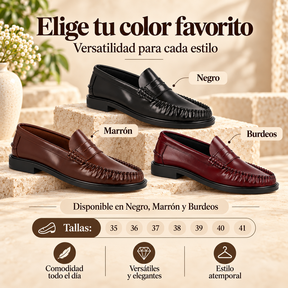 Zapatos de Mujer en Piel Florentik con Tacón Bajo y Estilo Sofisticado