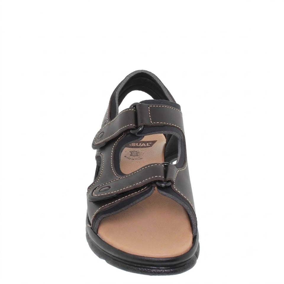 Zapato de piel para hombre con plantilla de cuero y gel