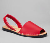 Sandalias casuales de cuero para mujer