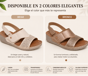 Sandalia femenina de confort ergonómico