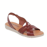 Sandalias de verano de cuero para mujer