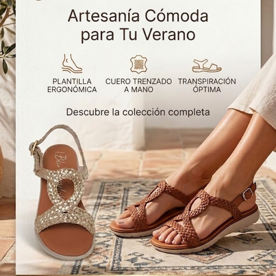 Sandalias Chic de Cuero para Mujer ✨👡