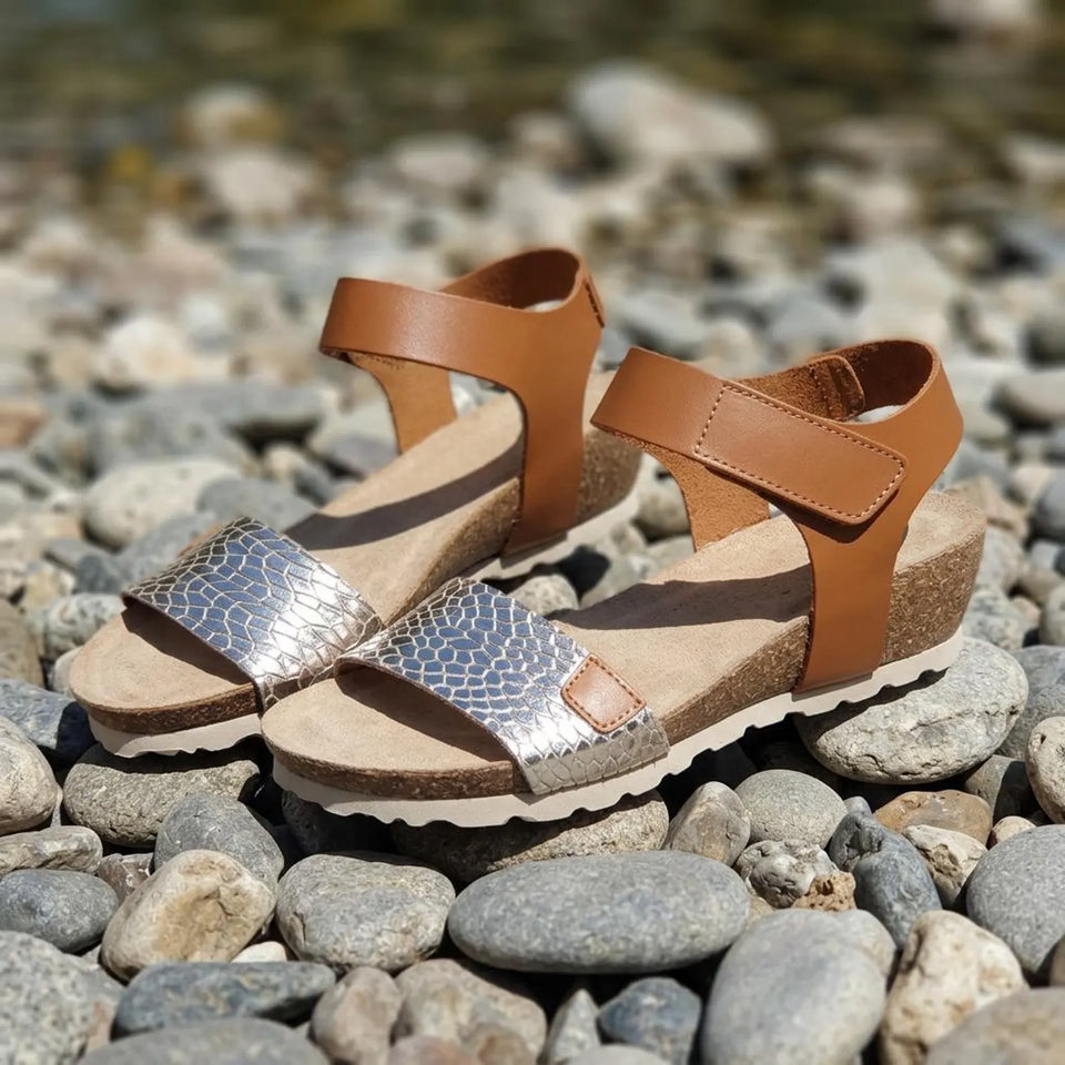SANDALIA DE CUERO NATURAL PARA TODAS LAS OCASIONES