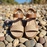 SANDALIA DE CUERO NATURAL PARA TODAS LAS OCASIONES