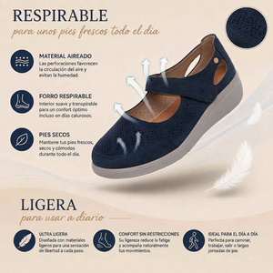 Zapatillas cómodas con velcro para mujer