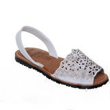 Sandalias femeninas de cuero para uso diario