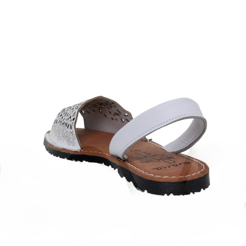 Sandalias femeninas de cuero para uso diario