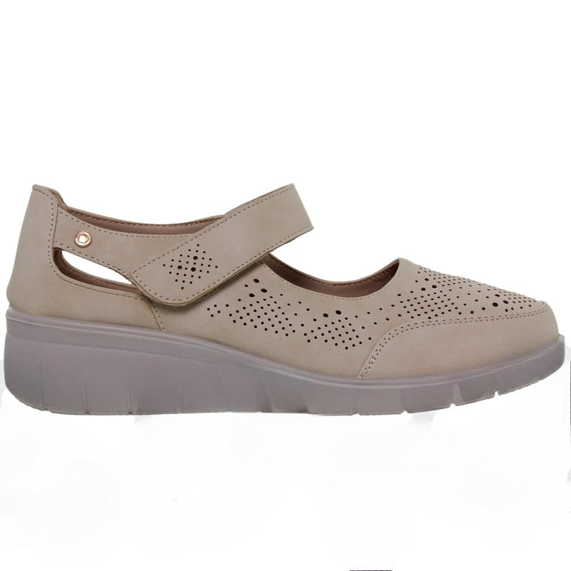 Zapatillas cómodas con velcro para mujer