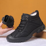 Bottes de neige en peluche pour hommes (CUIR NATUREL)