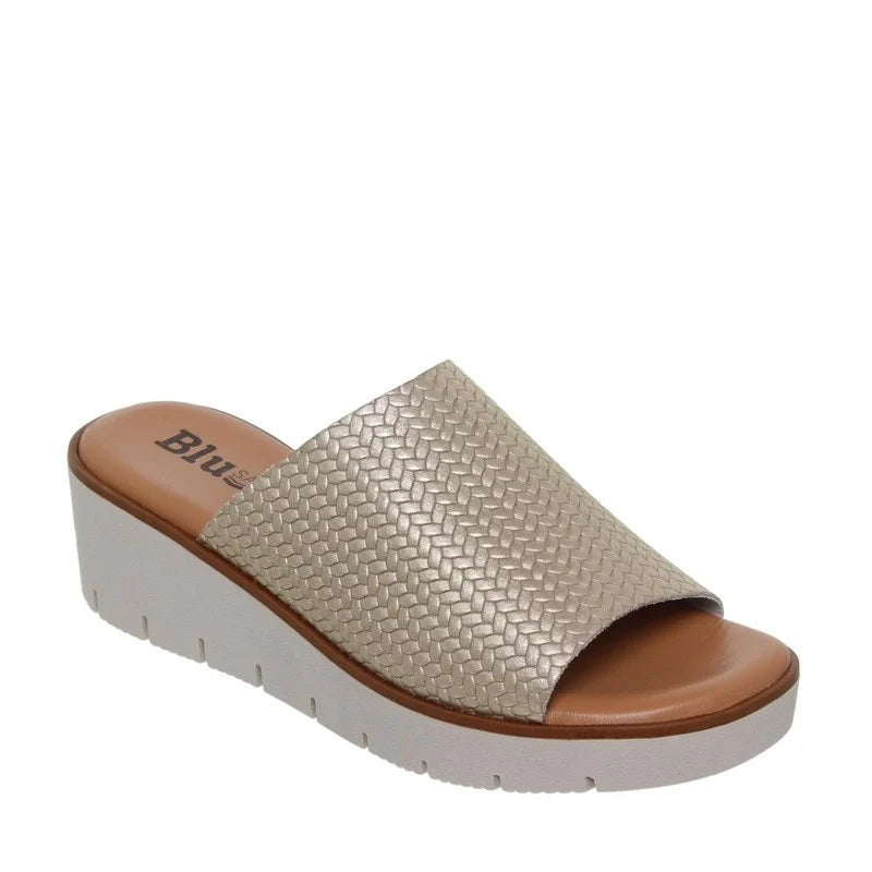 Sandalia de Cuña de Piel para Mujer – Elegancia y Comodidad