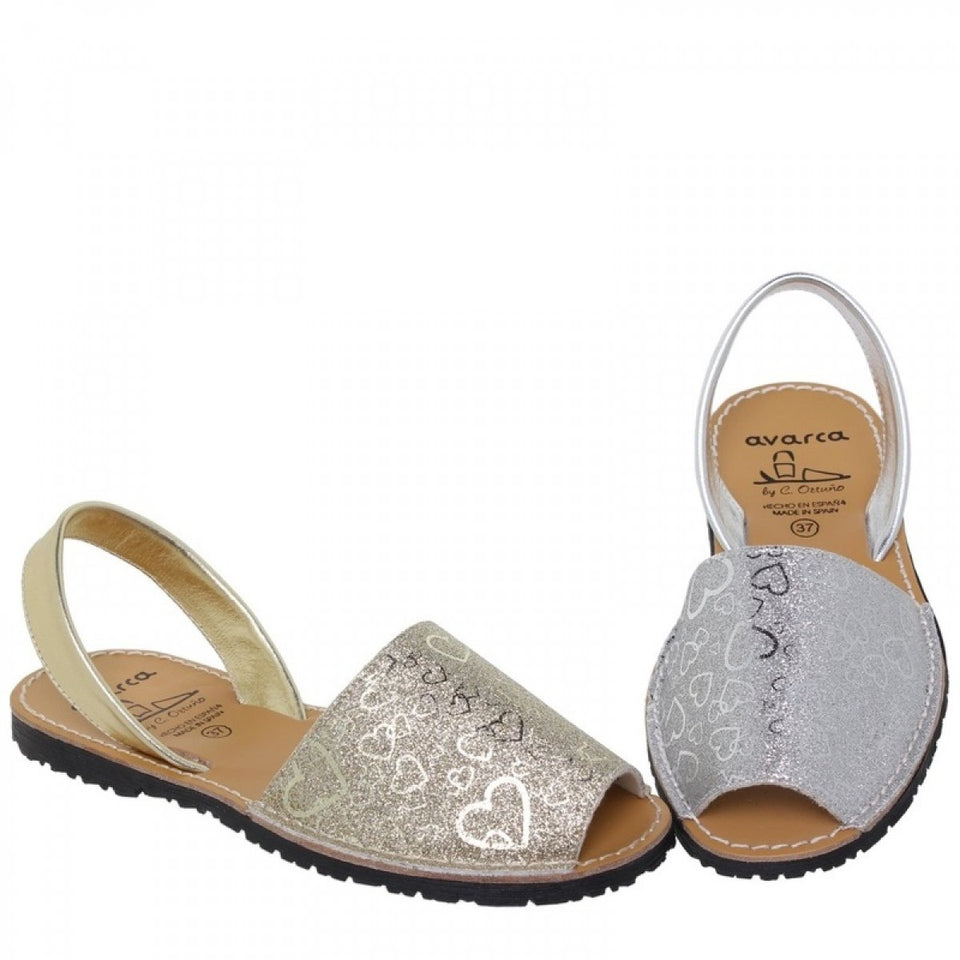 Sandalias casuales de cuero para mujer
