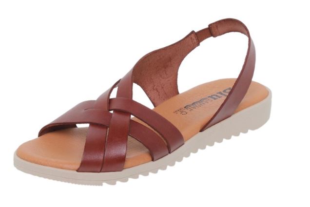 Sandalias de verano de cuero para mujer