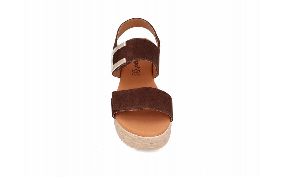 Sandalias de piel con plataforma ligera y cierre ajustable – imagen 5