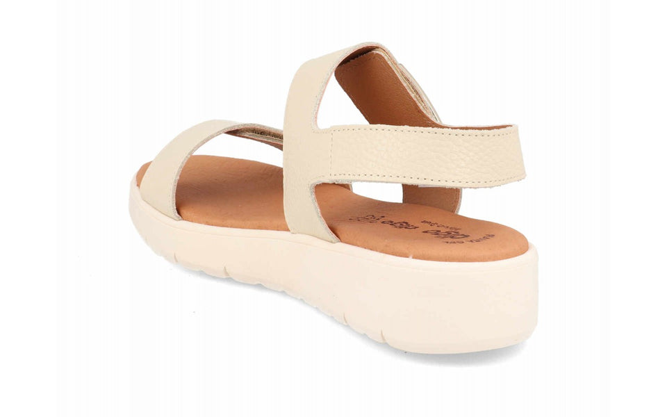 Sandalias de piel para mujer con cuña cómoda de 4 cm - imagen 4