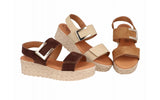 Sandalias de piel con plataforma ligera y cierre ajustable – imagen 1