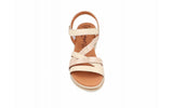 Sandalias de piel con cuña cómoda y tiras cruzadas – imagen 5