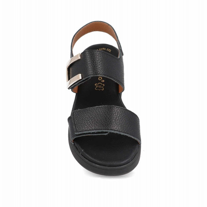 Sandalias de piel para mujer con cuña cómoda de 4 cm - imagen 5