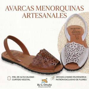 Sandalias femeninas de cuero para uso diario